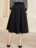 剩S/M 米思阳2026春季新款时尚气质黑色半身裙简约大方显瘦大摆裙子3579 商品缩略图2