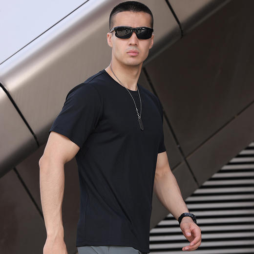 鹰爪 指南者coolmax速干圆领t恤男短袖户外运动快干圆领速干T恤 商品图2