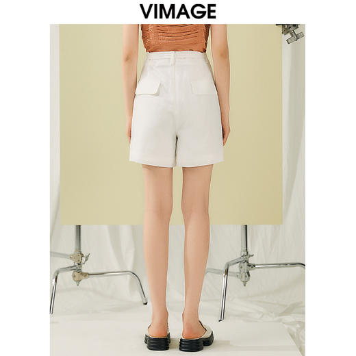 VIMAGE纬漫纪夏季新款高腰显瘦休闲短裤女V1905505 商品图4