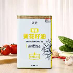 智谷有机葵花籽油传统压榨植物油3L