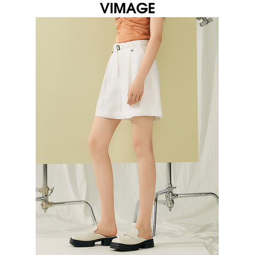 VIMAGE纬漫纪夏季新款高腰显瘦休闲短裤女V1905505 商品图2