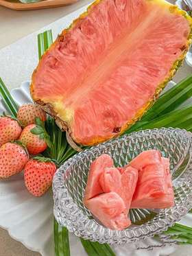 【进口专区】哥斯达黎加 粉菠萝 一盒一果独立包装单个1500克以上