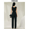 VIMAGE纬漫纪夏季新款高腰修身休闲裤连衣裤V1907519 商品缩略图3