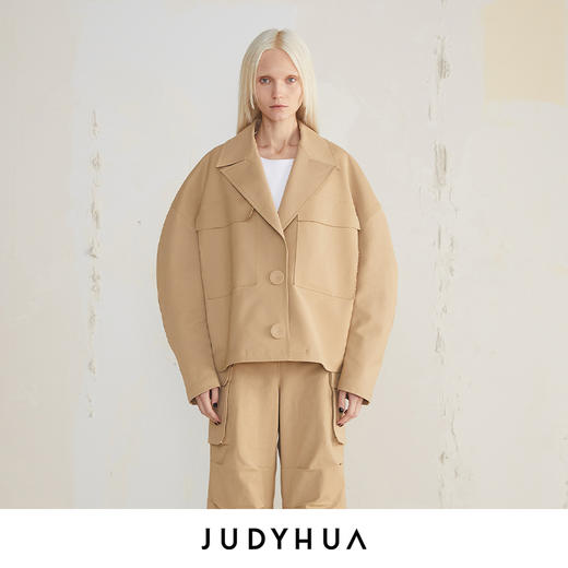 JUDYHUA 龟背廓形设计款外套 商品图0