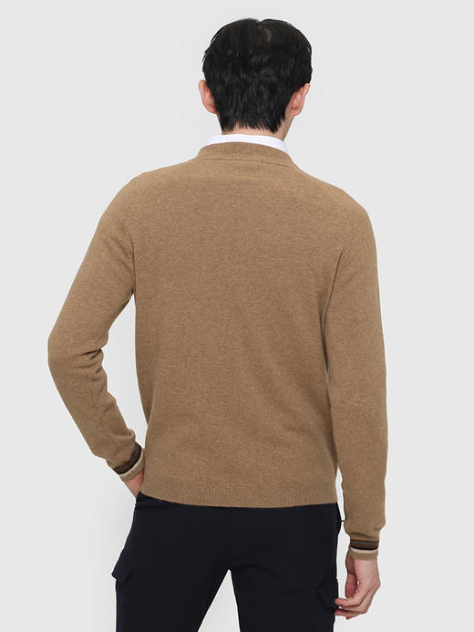 callisto卡其色全羊绒半高领羊毛衫 FRKNW023H 商品图2