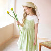 mettekids女童连衣裙夏季洋气时髦公主裙童装儿童短袖绿格裙子 商品缩略图2