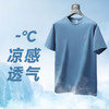 【新款DWN】大依优型大码男装桑蚕丝凉感圆领短袖T恤休闲运动加肥加大胖子穿大号打底半袖 商品缩略图3