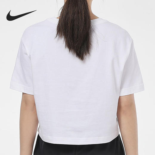 Nike/耐克夏季短款女子圆领短袖休闲运动T恤BV6176-100 商品图2