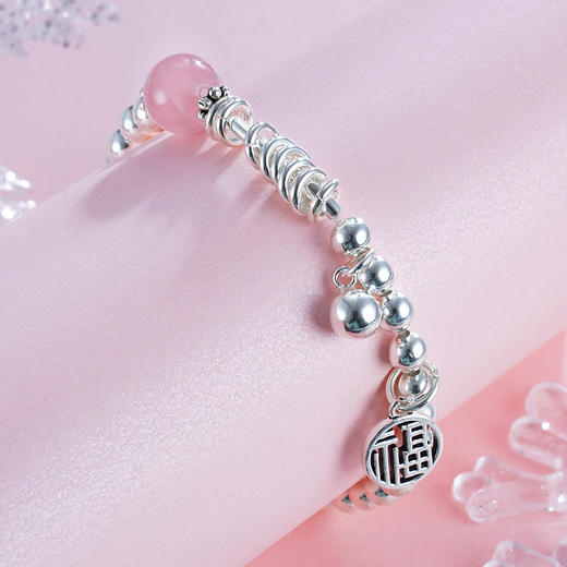 子佩集S925银【永遇乐】粉晶手串【TSB0001-12】【TSB0001-11】2304 商品图9