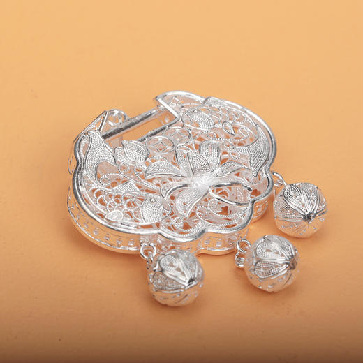 花丝镂空吊坠童锁 商品图1