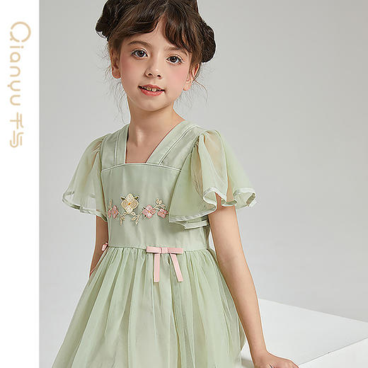 笛莎Deesha 童装女童连衣裙2023夏季时尚连衣裙 商品图2