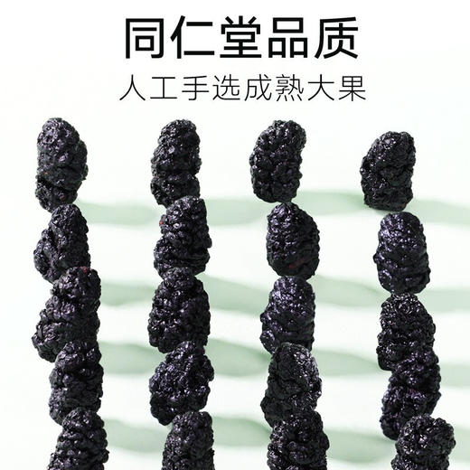 【正宗同仁堂品牌】北京同仁堂 桑椹干200g 手工采摘 精选无沙洁净即食SY 商品图4