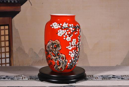 高温中华红颜色釉卜算子·咏梅 商品图0