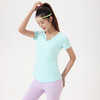 VOVOS防晒收腰小V领瑜伽健身T恤VTX8030 商品缩略图8