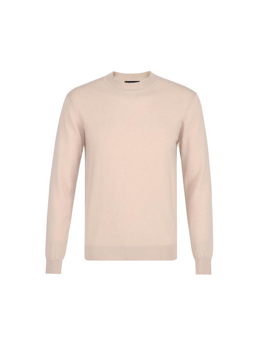 callisto卡其色全羊绒圆领羊毛衫 FRKNW143T 商品图3