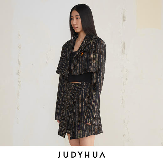 JUDYHUA 树纹肌理设计款西装 商品图1