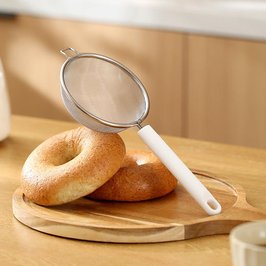 FaSoLa 豆浆过滤网筛婴儿辅食宝宝漏勺家用厨房鸡蛋挞液烘焙工具面粉筛子 商品图0