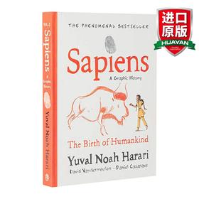 英文原版 Sapiens A Graphic History 人类简史1 从动物到上帝 漫画小说 漫画社科科普 英文版 进口英语原版书籍