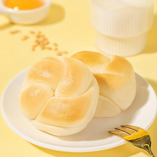 【自营】港荣蒸面包 奶黄味460g 商品图2
