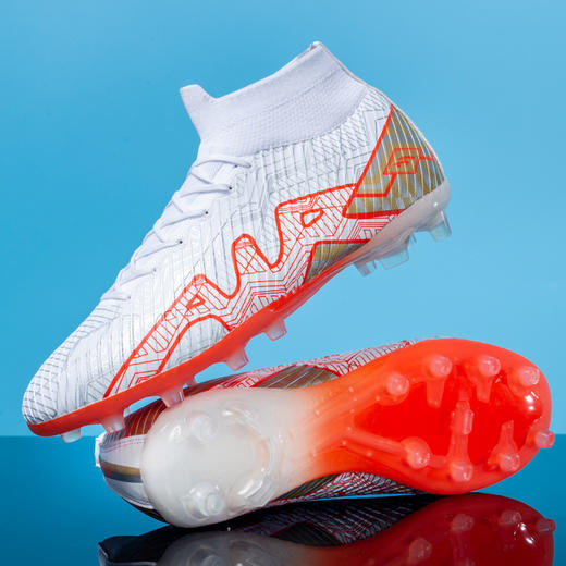 【运动户外】-新款高帮足球鞋 男AG长钉TF碎钉户外运动比赛训练鞋 商品图1