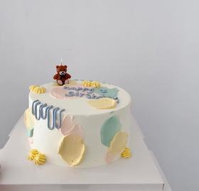 春天的颜色一鲜奶动物奶油蛋糕