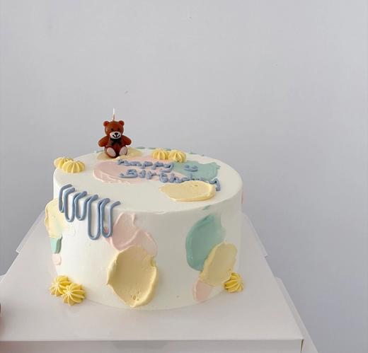 春天的颜色一鲜奶动物奶油蛋糕 商品图0