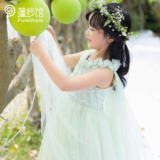 pureshare蓬纱馆 春雨连衣裙女童礼服裙夏季 商品图3