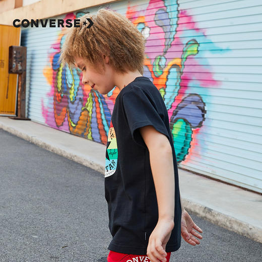 CONVERSE 匡威  夏 大童小童 短袖T恤 休闲经典质地柔软 CNVB-TE-B600 商品图7