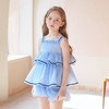 mettekids女童吊带背心套装夏季儿童蓝色短裤中大童洋气南瓜裤 商品缩略图2