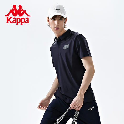 Kappa 1916经典复古POLO2023新款男运动短袖休闲翻领T恤K0D32PD46 商品图1