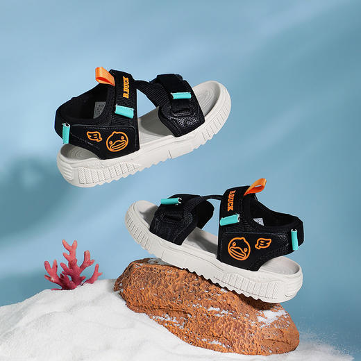 B.Duck小黄鸭童鞋夏季儿童凉鞋31-35 B2485002 商品图2