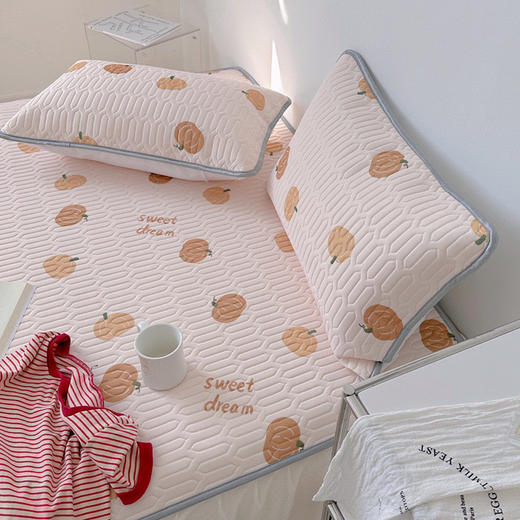 乳胶凉席三件套夏季裸睡家用冰丝可水洗折叠学生宿舍单人席子 商品图3