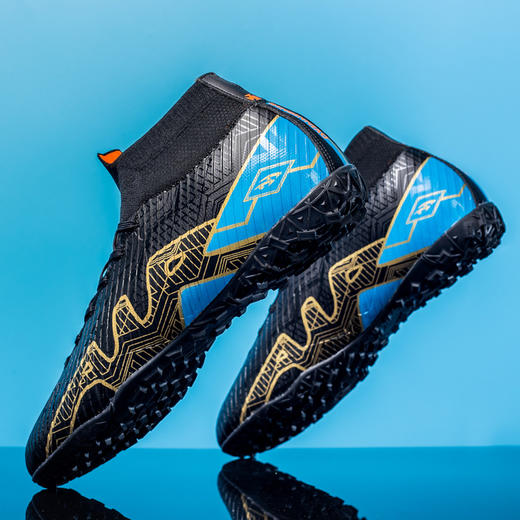 【运动户外】-新款高帮足球鞋 男AG长钉TF碎钉户外运动比赛训练鞋 商品图3