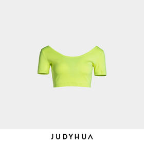 JUDYHUA 极简U领短上衣