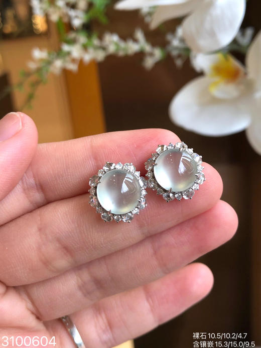 玻璃蛋面耳钉 55999【3100604】 商品图5