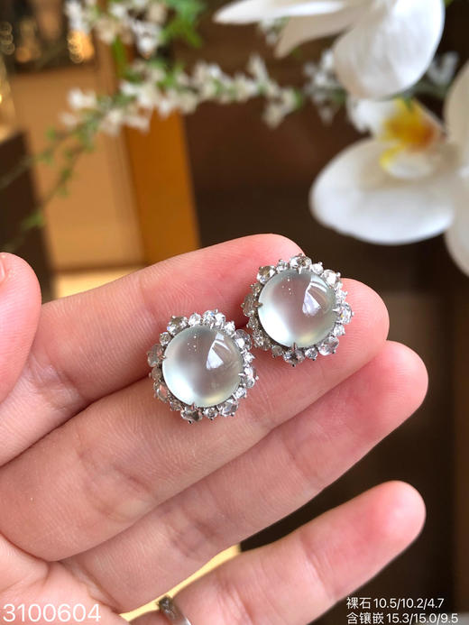 玻璃蛋面耳钉 55999【3100604】 商品图6