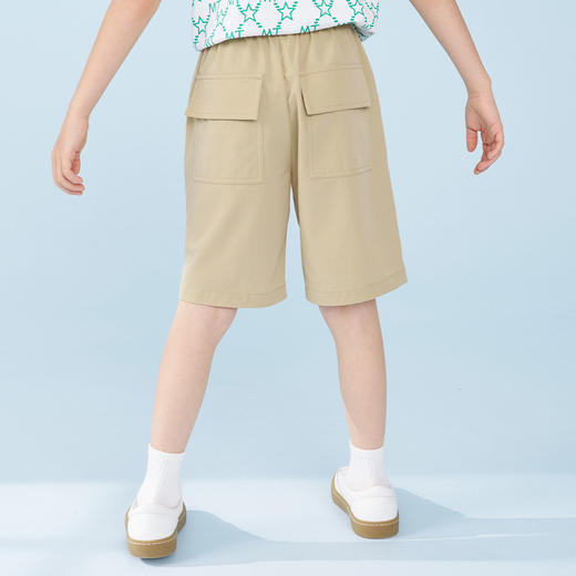 mettekids男童短裤夏季儿童休闲运动工装裤中大童时尚薄款五分裤 商品图3