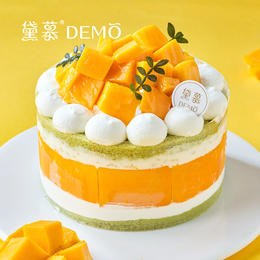 芒芒糯糯·芒果米布丁裸蛋糕 | Mango rice pudding cake