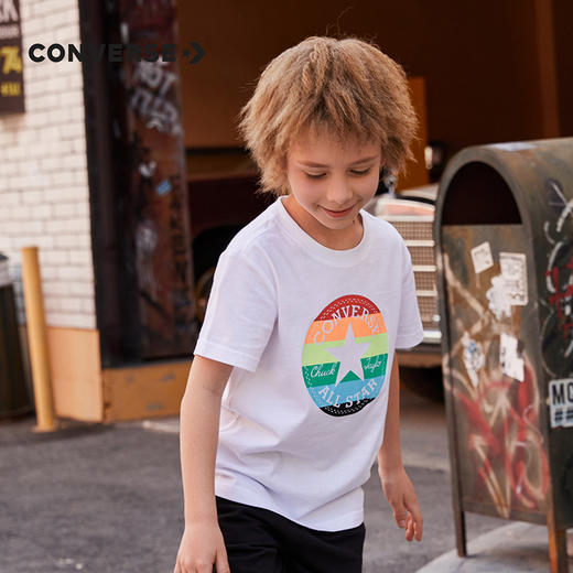 CONVERSE 匡威  夏 大童小童 短袖T恤 休闲经典质地柔软 CNVB-TE-B600 商品图3