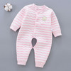 【婴儿保暖连体衣】新生婴儿连体衣春秋冬加厚三层保暖夹棉彩棉开裆宝宝哈衣爬服家居 商品缩略图1