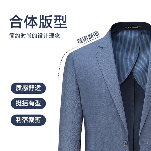 【DDS】大依优型薄款无内衬西服商务休闲夹克外套男宽松加肥加大码男士上衣胖子 商品图2