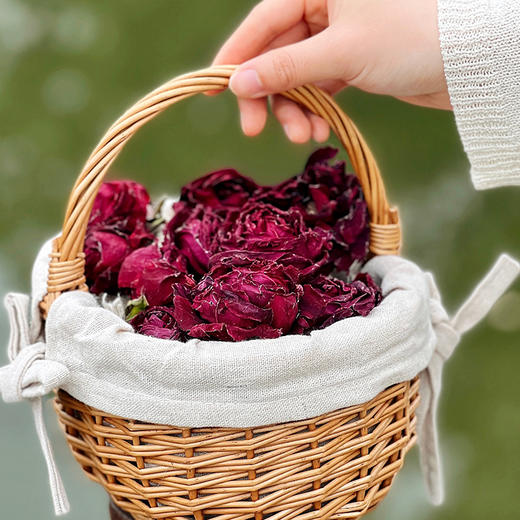 【2罐68元 头茬品质 花骨朵更大】预售3天发 云南冻干墨红玫瑰花  满杯花青素   喝完嘴里香香的～ 商品图9