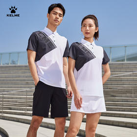 KELME卡尔美polo衫男士2023夏季新款时尚拼接上衣足球翻领短袖T恤