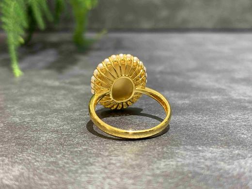 【御珠宫坊】金镶碧玉戒指 商品图3