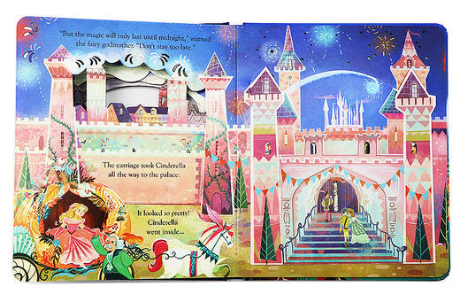英文原版 Peep Inside a Fairy Tale Boxed set 偷偷看里面童话故事4册盒装 睡美人 小红帽 美女与野兽 灰姑娘 纸板翻翻书 英文版 商品图2
