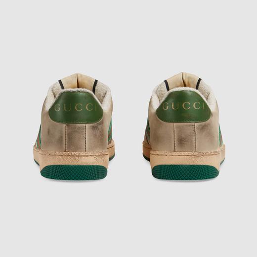 【预定款】Gucci 古驰 Screener系列 女士经典脏脏鞋/皮革运动休闲鞋 570442 两款可选 商品图2