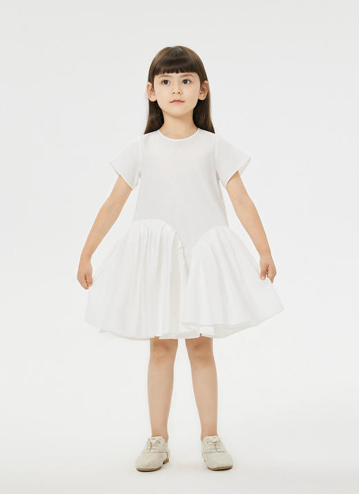 jnby  23年夏款  弹力全棉高密府绸短袖连衣裙  1N4G13880 商品图8