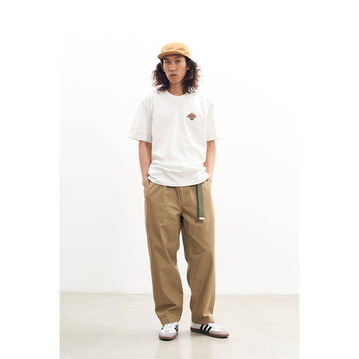 吃茶去chichaqu宽松直筒卡其裤 商品图2