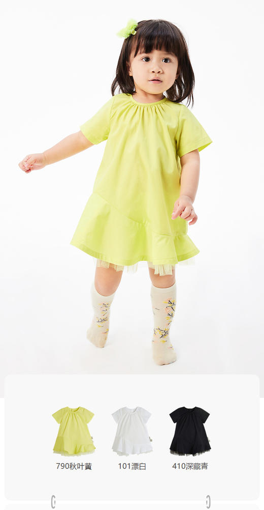 jnby   23年夏款  全棉高密府绸短袖连衣裙 YN5G11470 商品图0