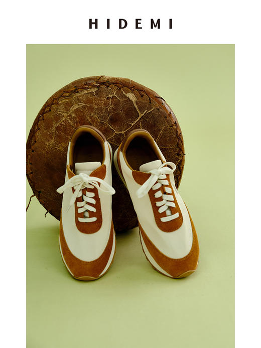 HIDEMI 极简小羊皮拼接boy sneaker 小男孩球鞋 商品图8